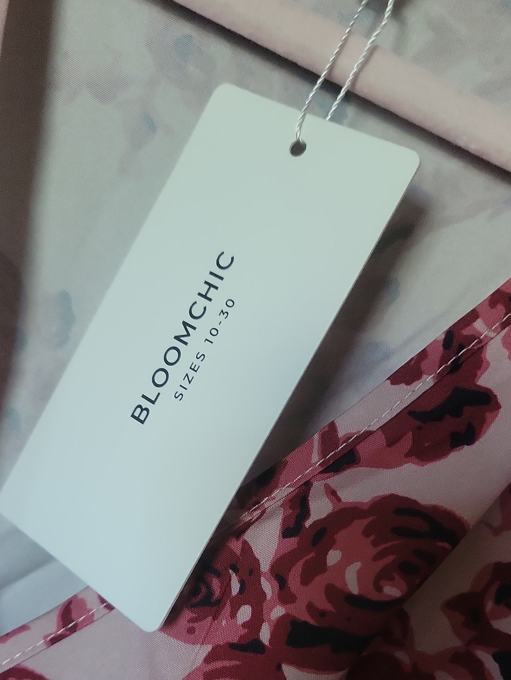 BloomChic Pink Dress with Rose Print - Picture 5 of 8